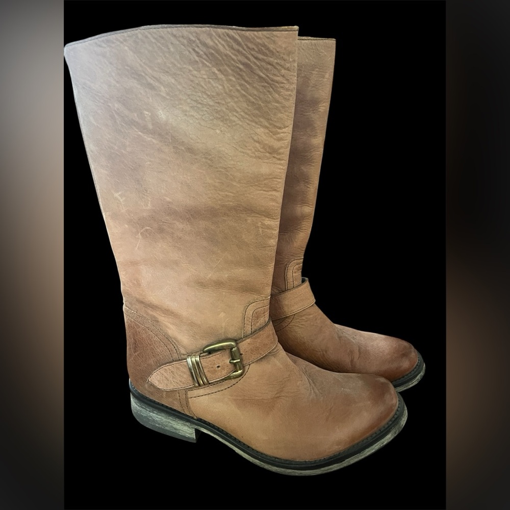 Steve Madden Women’s Brown Leather Mid-Calf Boots Size 10